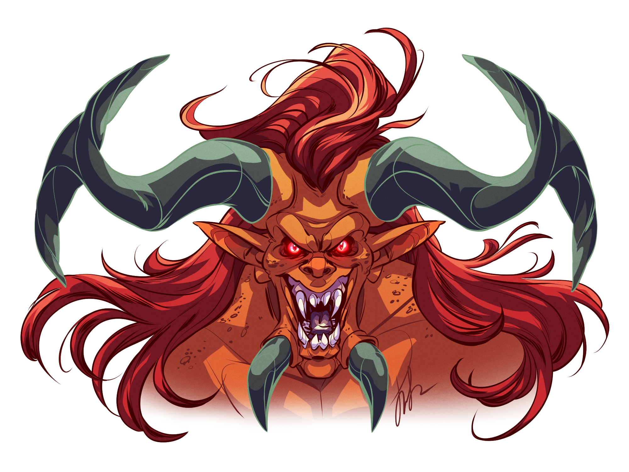 Sazael Bust by Jenn Lee of <a href='http://risingsand.glass/' target='_blank'>Rising Sand</a>